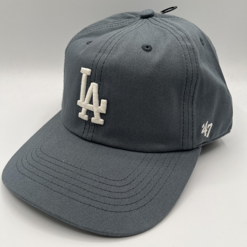 Los‎ Angeles Dodgers 47 Brand Hat Cap XL Extra Large Gray Fitted MLB NEW